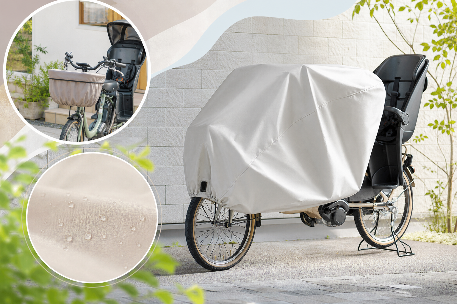 クレエの自転車カバーはギュットにも使いやすいアイテムです