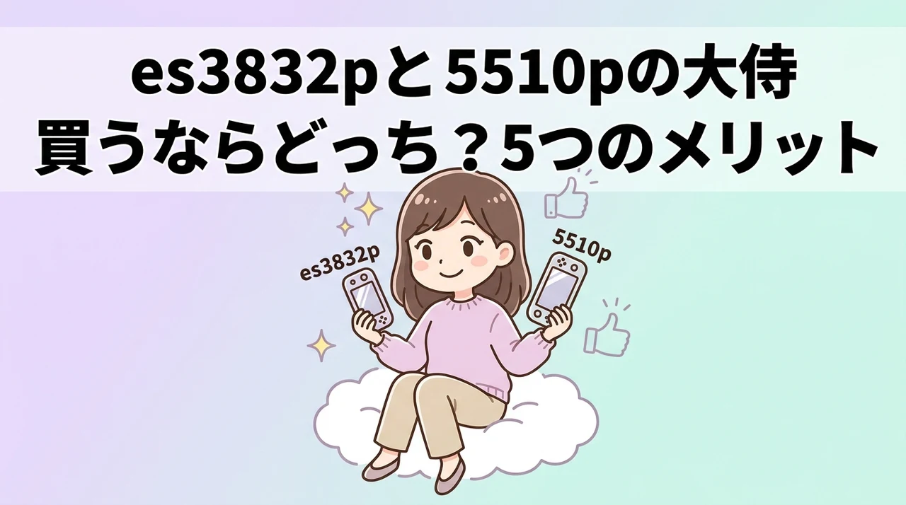 es3832pと5510pのメリット5つ